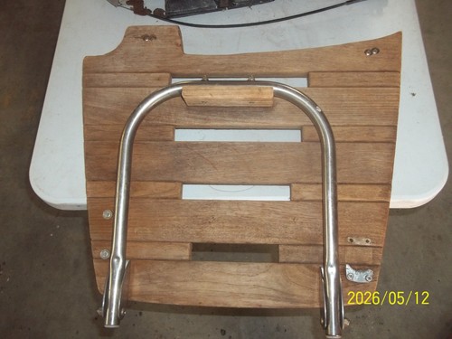 Vintage teak swim platform - teak,